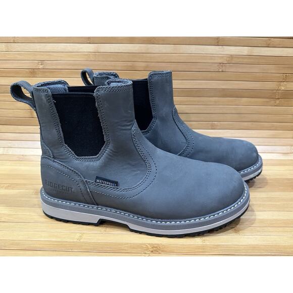 Ridgecut Homesteader YWF-2202 Gray Slip-on Waterproof Soft Toe Boot Womens 8.5 M - Picture 1 of 13